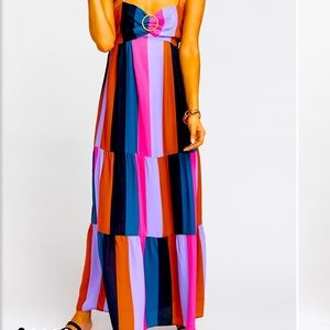 Show Me Your Mumu juniper maxi mezcal stripe NWT